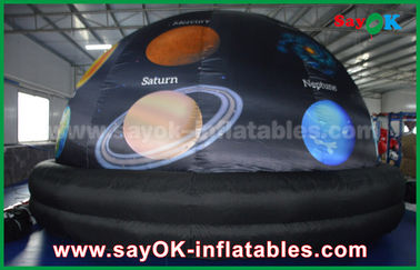 210 D پارچه آکسفورد و پروژکتور Planetarium Inflatable Dome سیاه رنگ