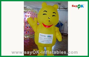 شخصیت های تبلیغاتی بادکنک سفارشی خرس بادکنک زرد برای پارک آبی